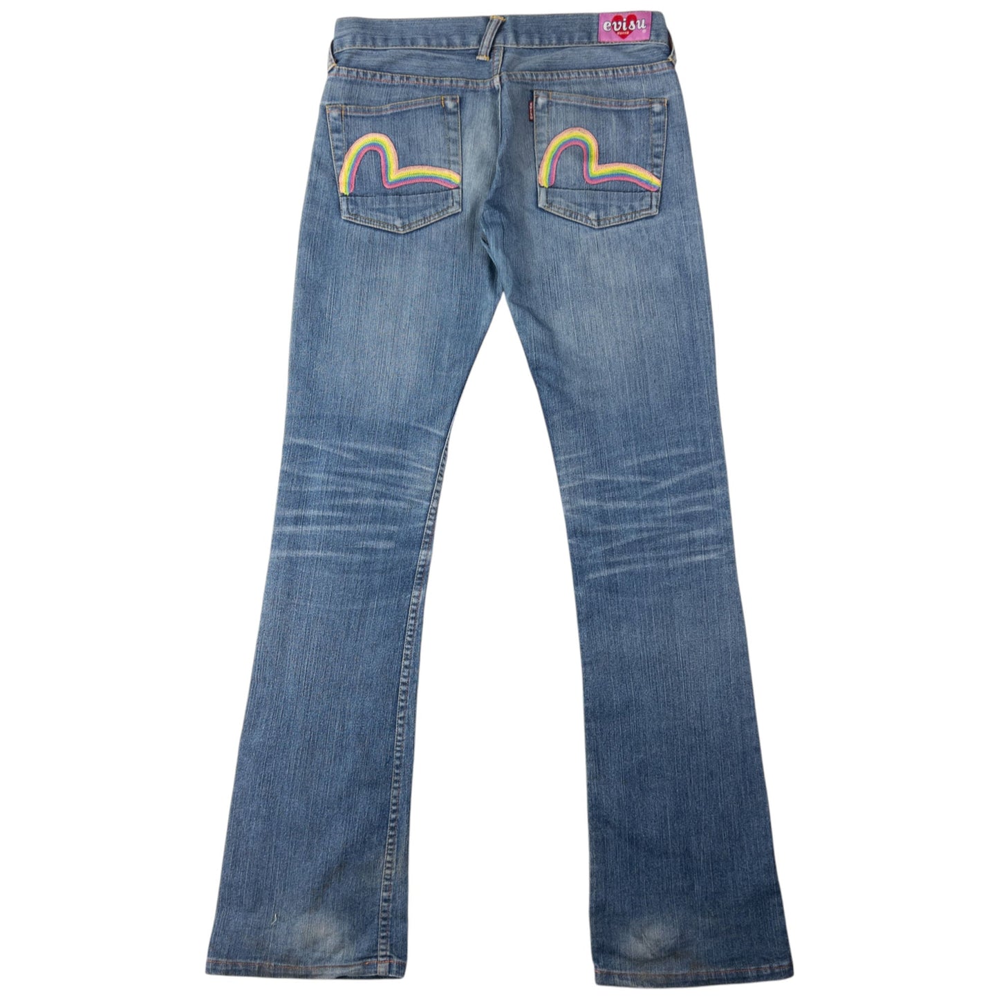 Vintage Evisu Donna Double Gull Embroidered Japanese Denim Jeans Size W31