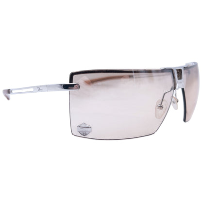 Vintage 2000s Dior By John Galliano Stunt Rimless Sunglasses | O/S, Beige