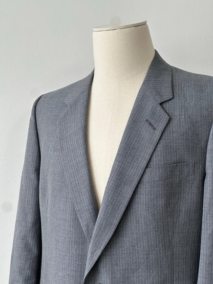 Christian Dior 1990s Wool Stripe Single Breasted Blazer - 42R