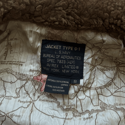 Avirex 1987 Top Gun G-1 Flight Jacket - S/M | S/M, Brown