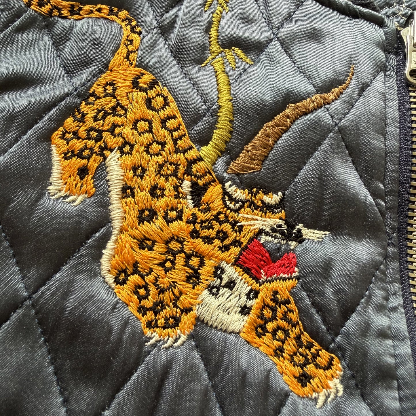 Kapital Hyakichiko Sukajan '100 Tigers' Vest - M | Medium, Red