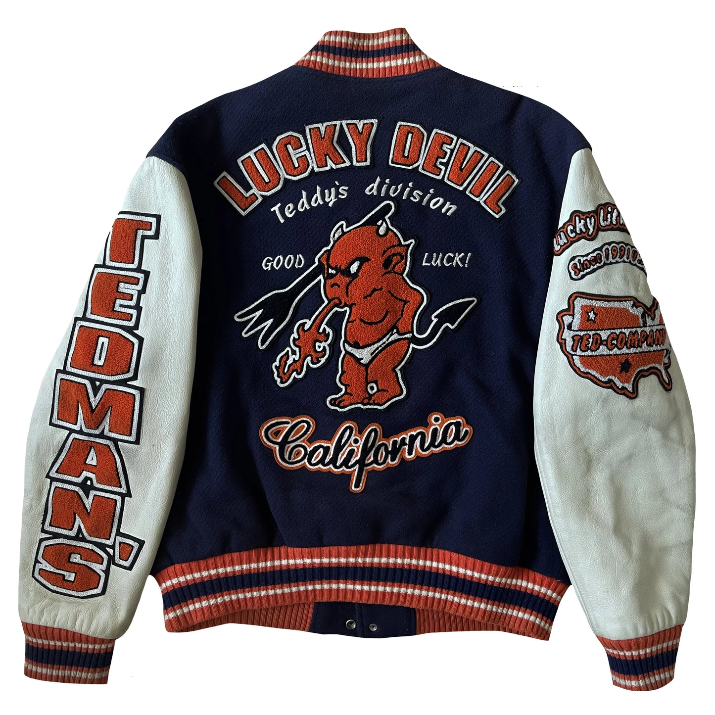 Tedman's 'Lucky Devil' Varsity Jacket - L