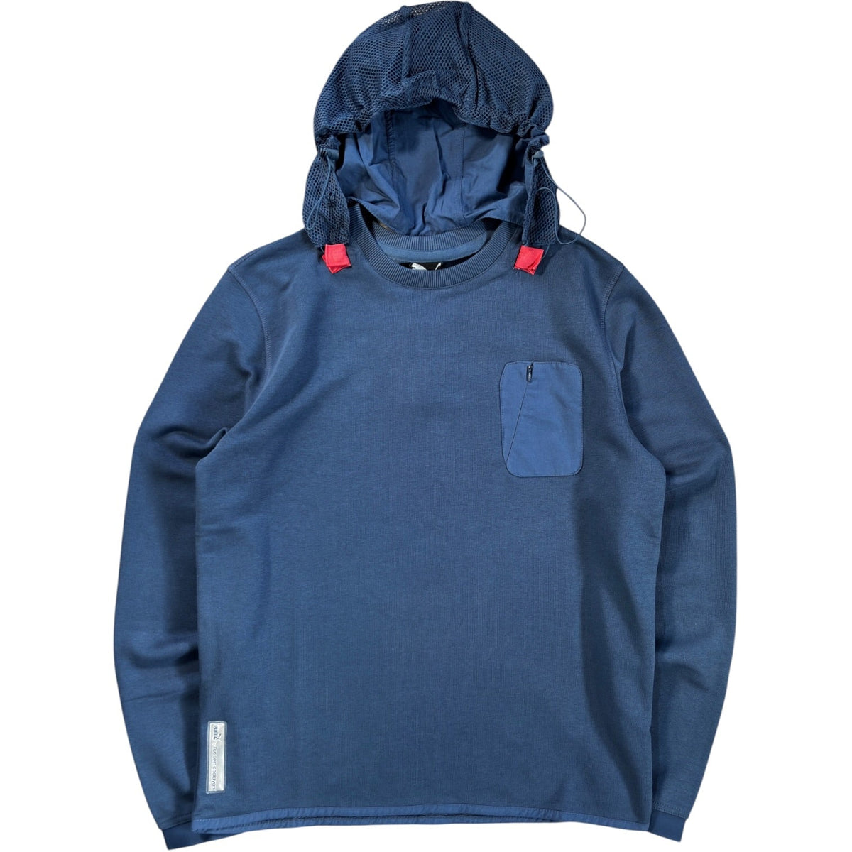 Puma by Hussein Chalayan 2013 Detachable Hood Sweatshirt M | Medium, Blue