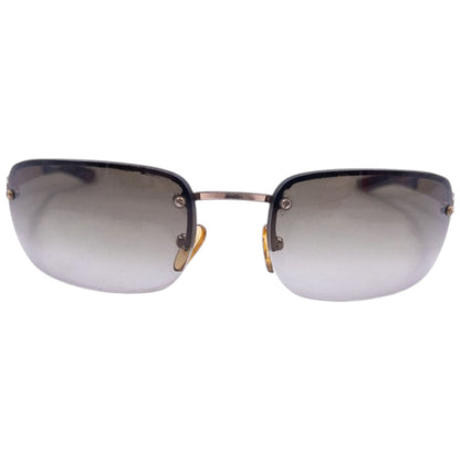 Vintage Burberry Nova Check Rimless Sunglasses