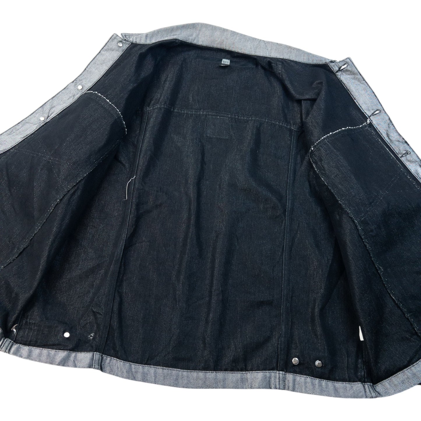 Vintage 2000s Marithe + Francois Girbaud Metallic Denim Jacket Size XL | XL, Grey