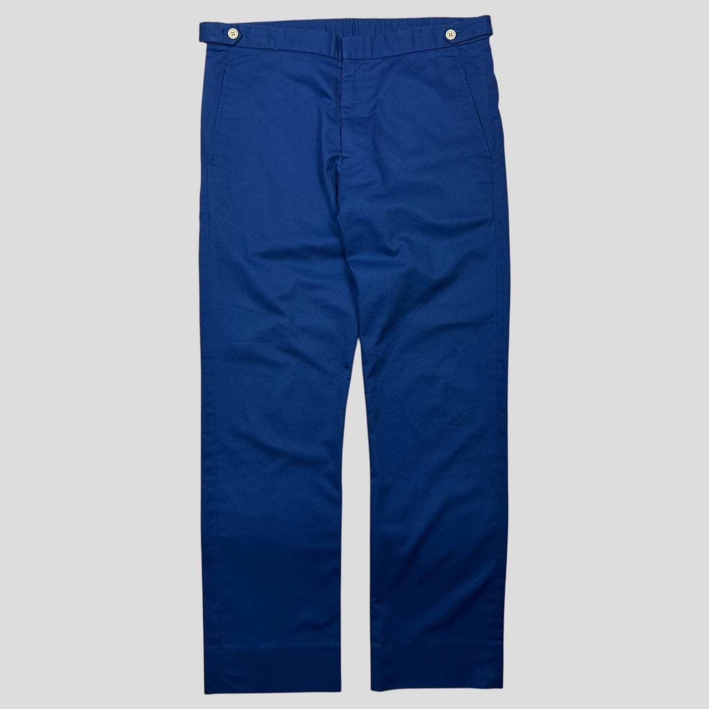 CDG SHIRT 90’s Blue Polycotton Adjustable Trousers - M