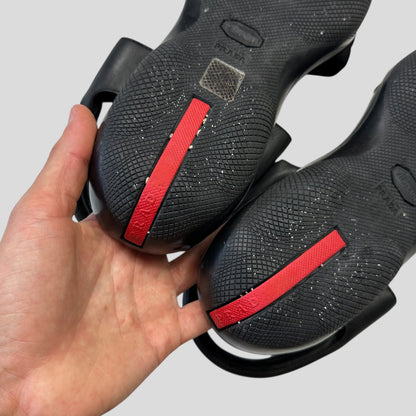 Prada Sport SS99 Mesh + Leather Vibram Sandals - UK9-10 | O/S, Black