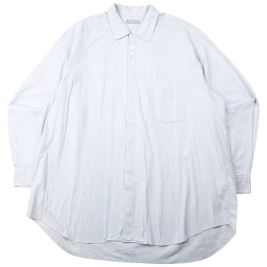 Vintage 1989 Comme Des Garçons HOMME Long Sleeve Button Up Shirt Size XL | XL, Blue
