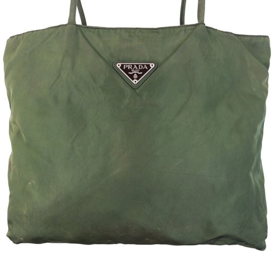 Vintage 2000s Prada Shoulder Bag | O/S, Green