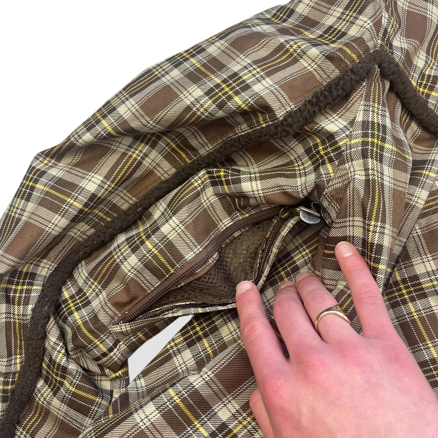 2000's Analog Plaid Trapper Hood Jacket (L) | Default Title, Multicoloured