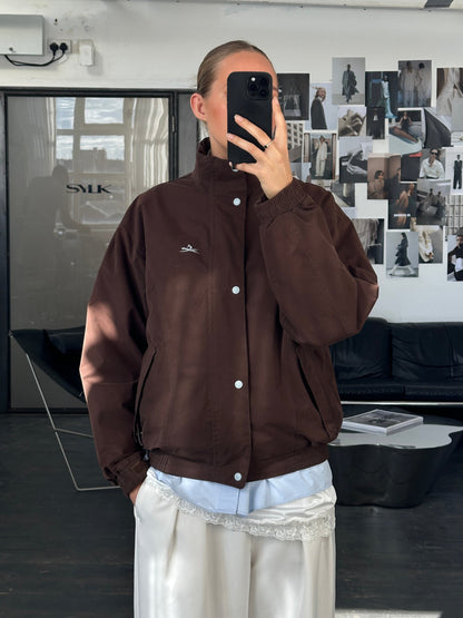 Vintage 2000s Double Zip Boxy Bomber Jacket - M/L