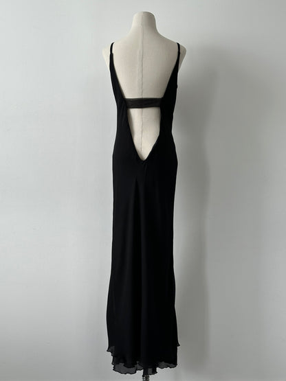 Vintage 1990s Floor Length Backless Dress - S
