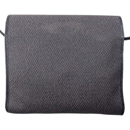 Vintage 80s YSL Yves Saint Laurent Woven Crossbody Bag | O/S, Black