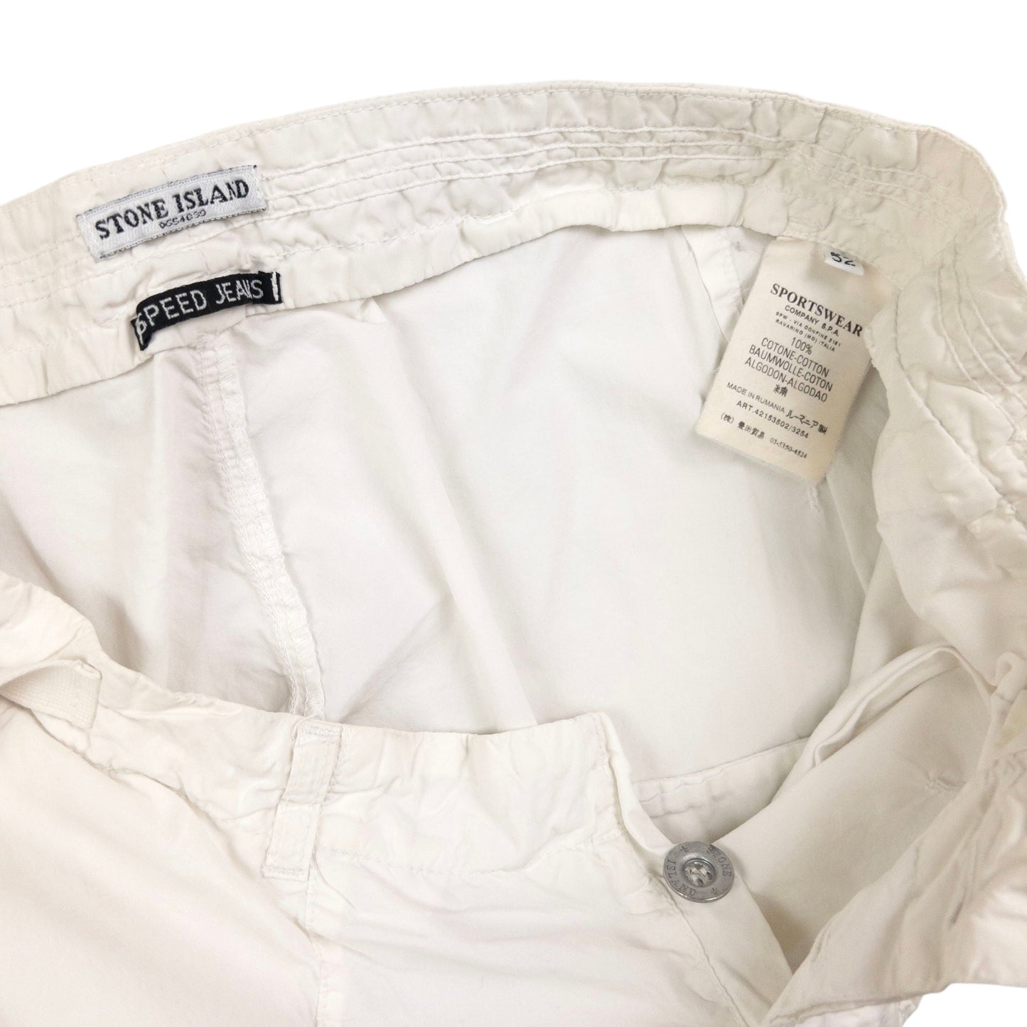 Vintage Stone Island Speed Jeans Zip Leg Trousers Size W32