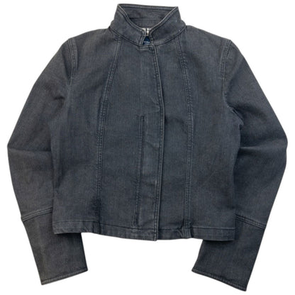 Vintage 2000s Burberry Denim Jacked Womens Size M | Medium, Grey