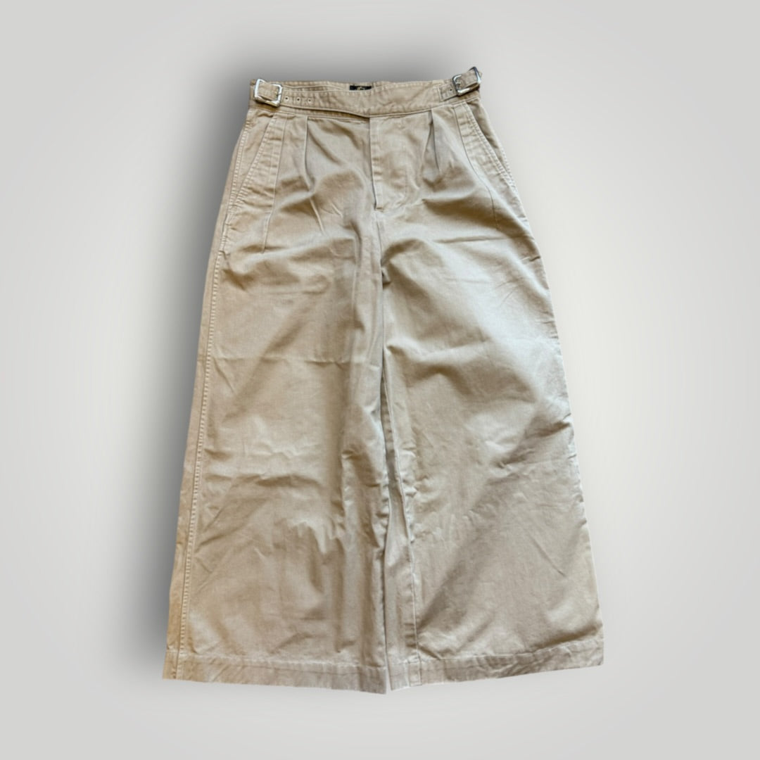 Needles Cotton Gurkha Wide Trousers S | O/S, Beige