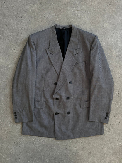 Christian Dior Monsieur 1980s Pure Wool Houndstooth Blazer - 48R/XXL