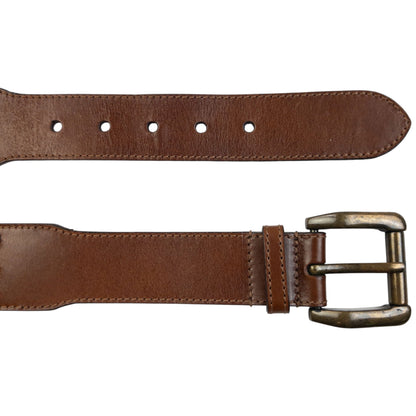 Vintage 2000s Burberry Studded Leather Belt Size M | O/S, Brown