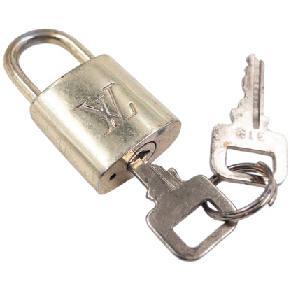 Vintage Louis Vuitton Embossed Padlock Keychain Charm