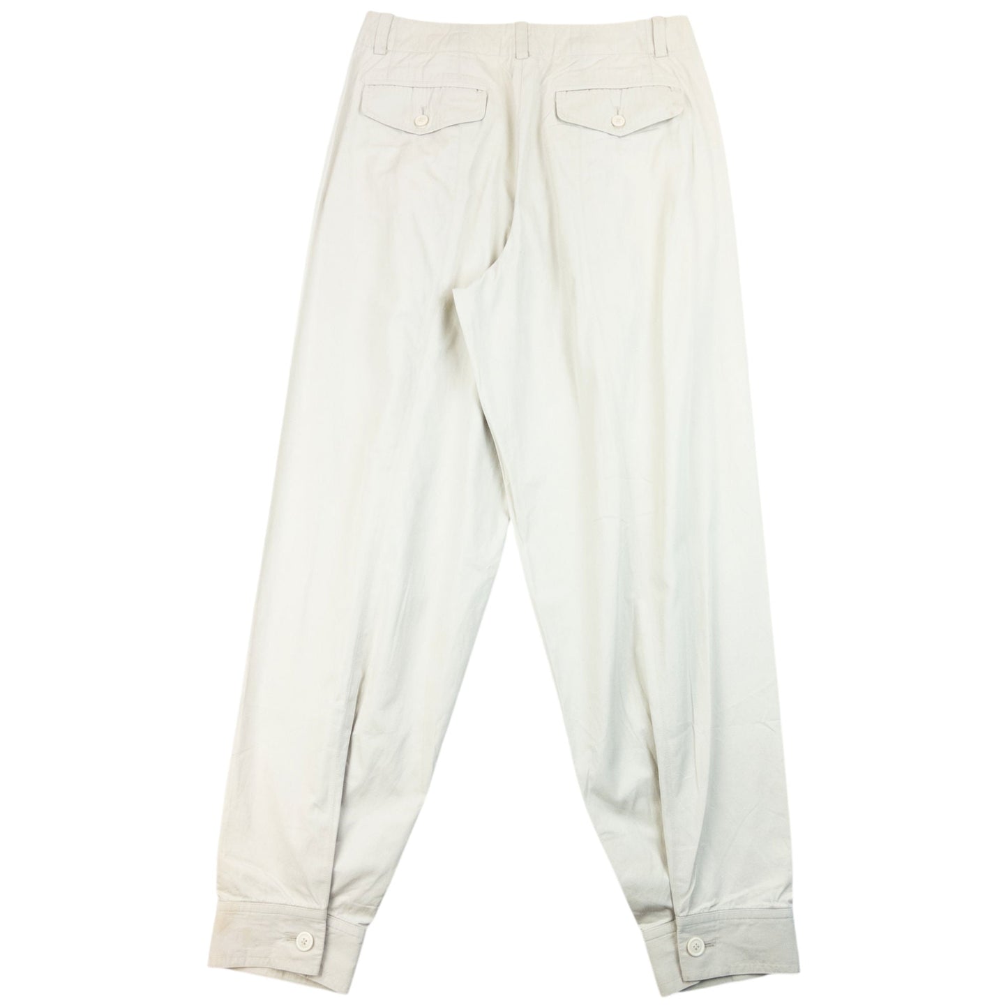 Vintage 80s Issey Miyake MEN Pleated Trousers Size W28 | W28, Cream