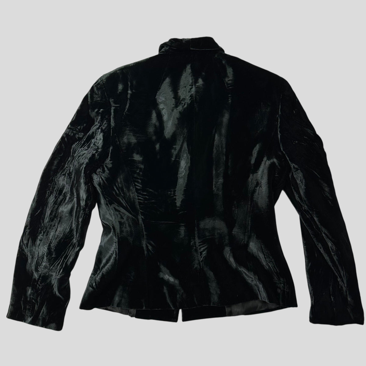 Gucci by Tom Ford 1999 Velour Velvet Runway Jacket - IT46 (UK10) | O/S, Black