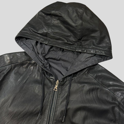 Prada Sport 2010 Reversible Leather + Micro Check Nylon Jacket - IT52 | Default Title, Multicoloured