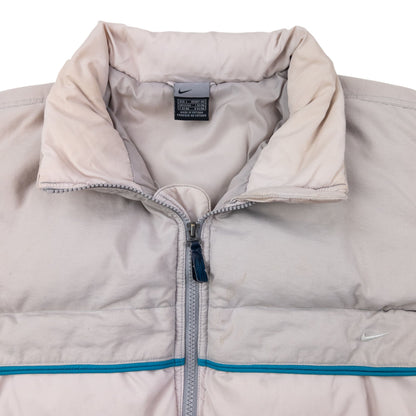 Vintage 2000s Nike Zip Up Puffer Jacket Size L