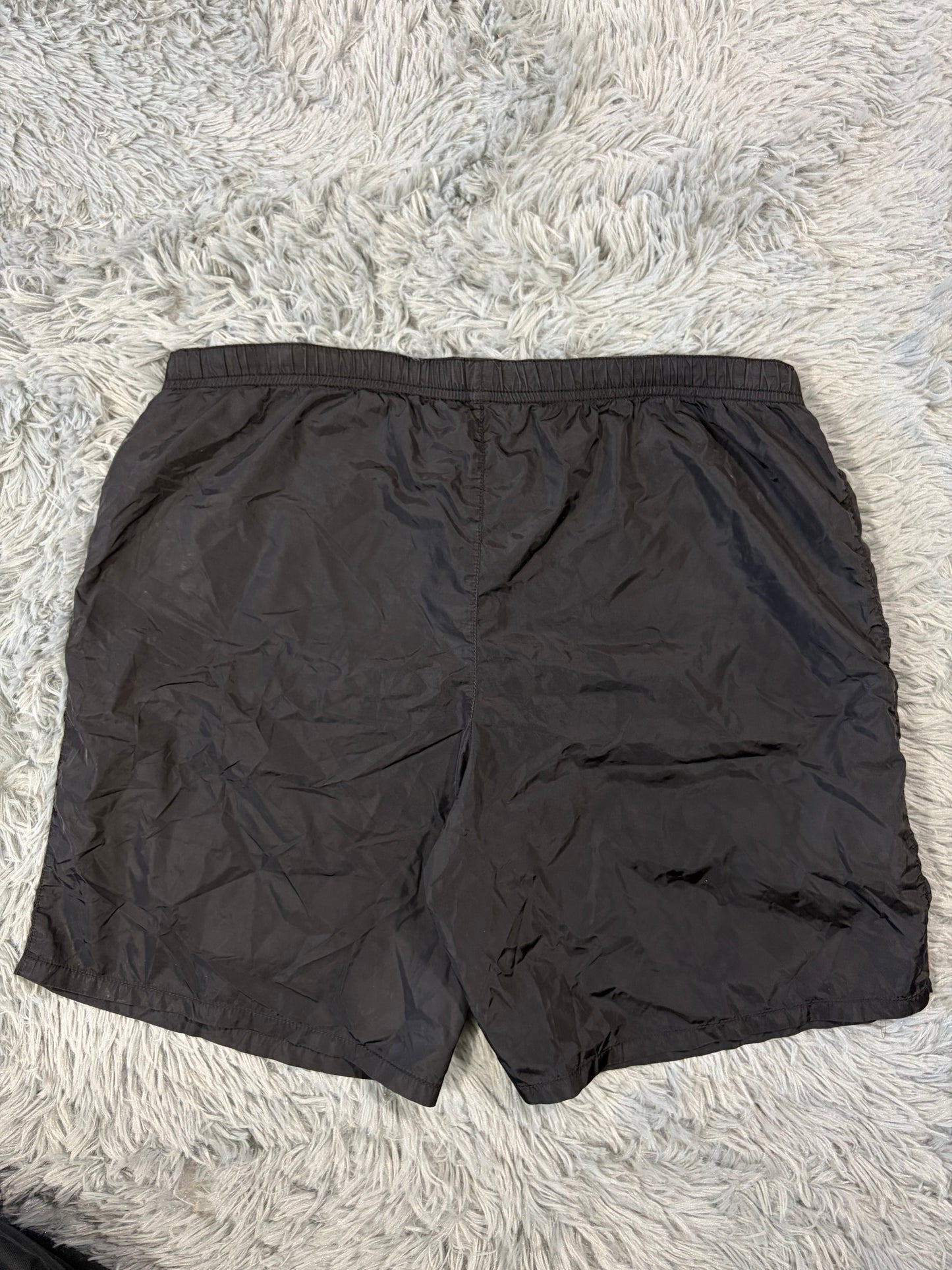 Prada Sport 2008 Black Nylon Red Tab Shimmer Shorts - IT48 | O/S, Black