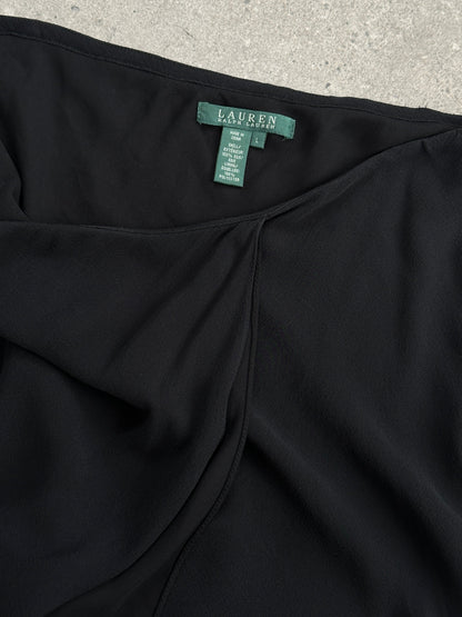 Ralph Lauren 2000s Pure Silk Wrap Maxi Skirt - W32