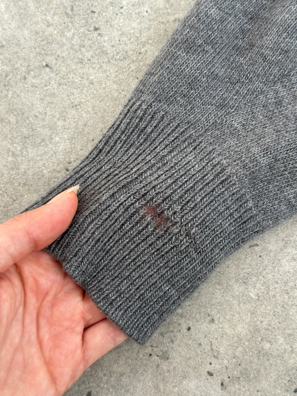 Yves Saint Laurent 1990s wool polo jumper in size S-M, featuring classic design and high-quality knit fabric.