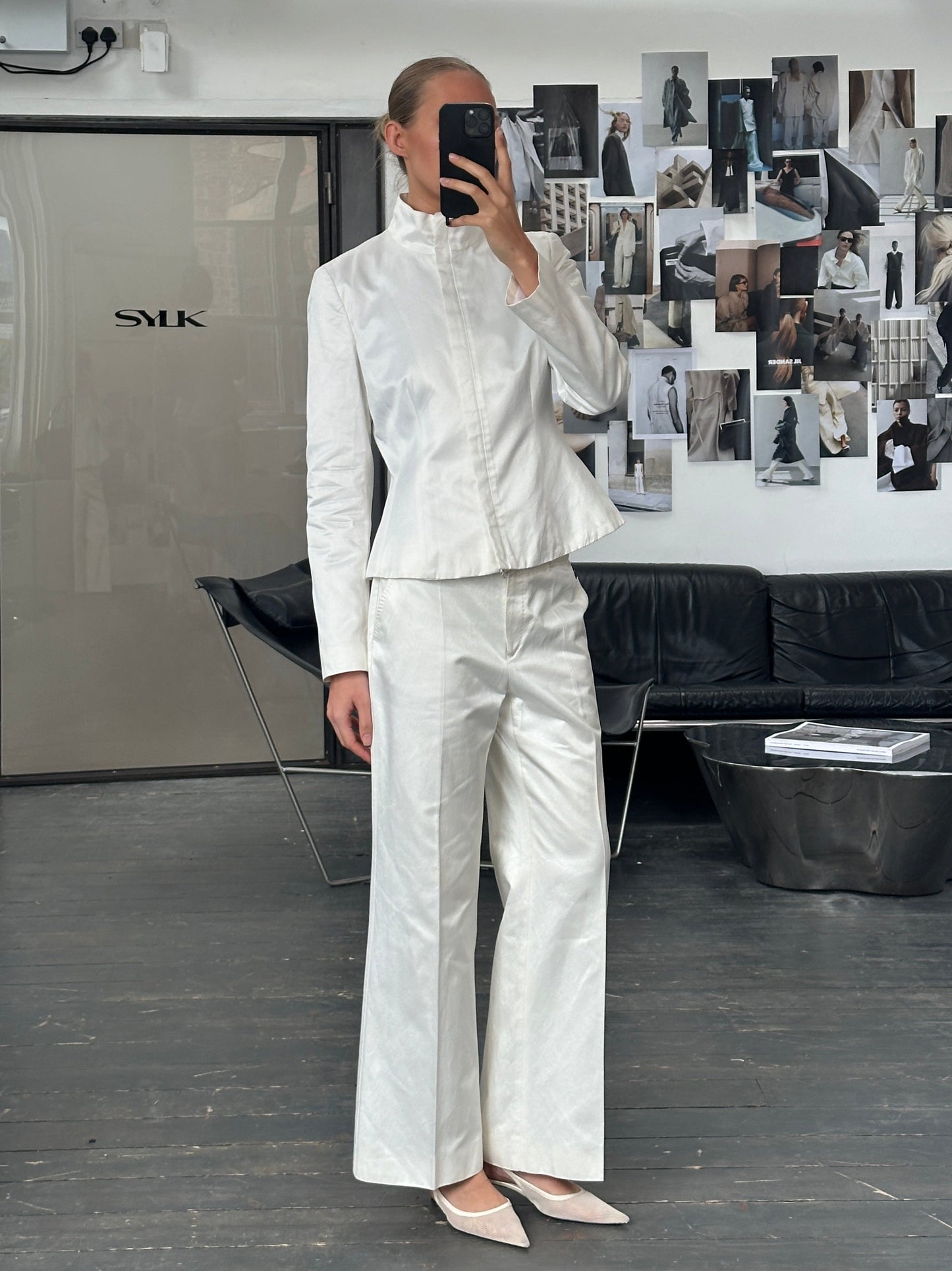 Emporio Armani 2000s Cotton Jacket Two Piece Set - M/W32