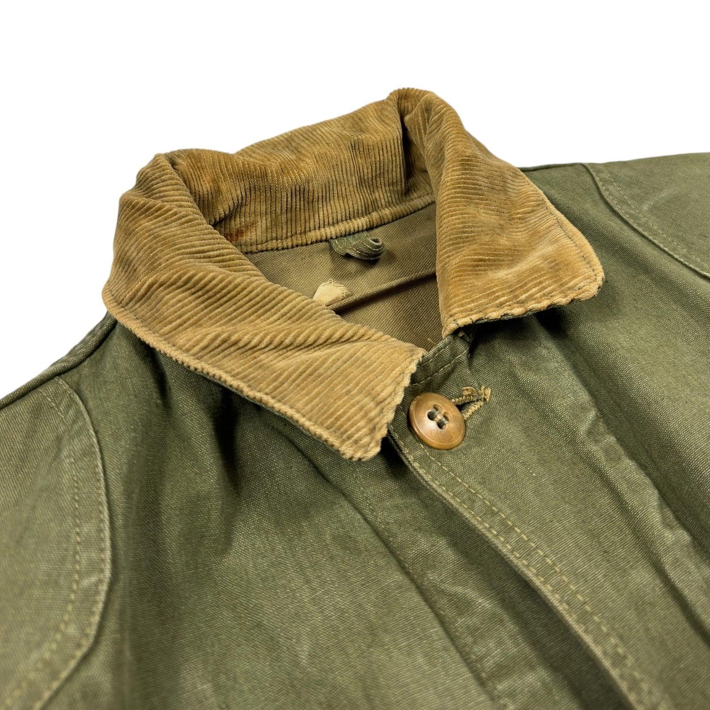 Antique 1930s Read Head Duck Hunting Khaki Jacket - Known Source
