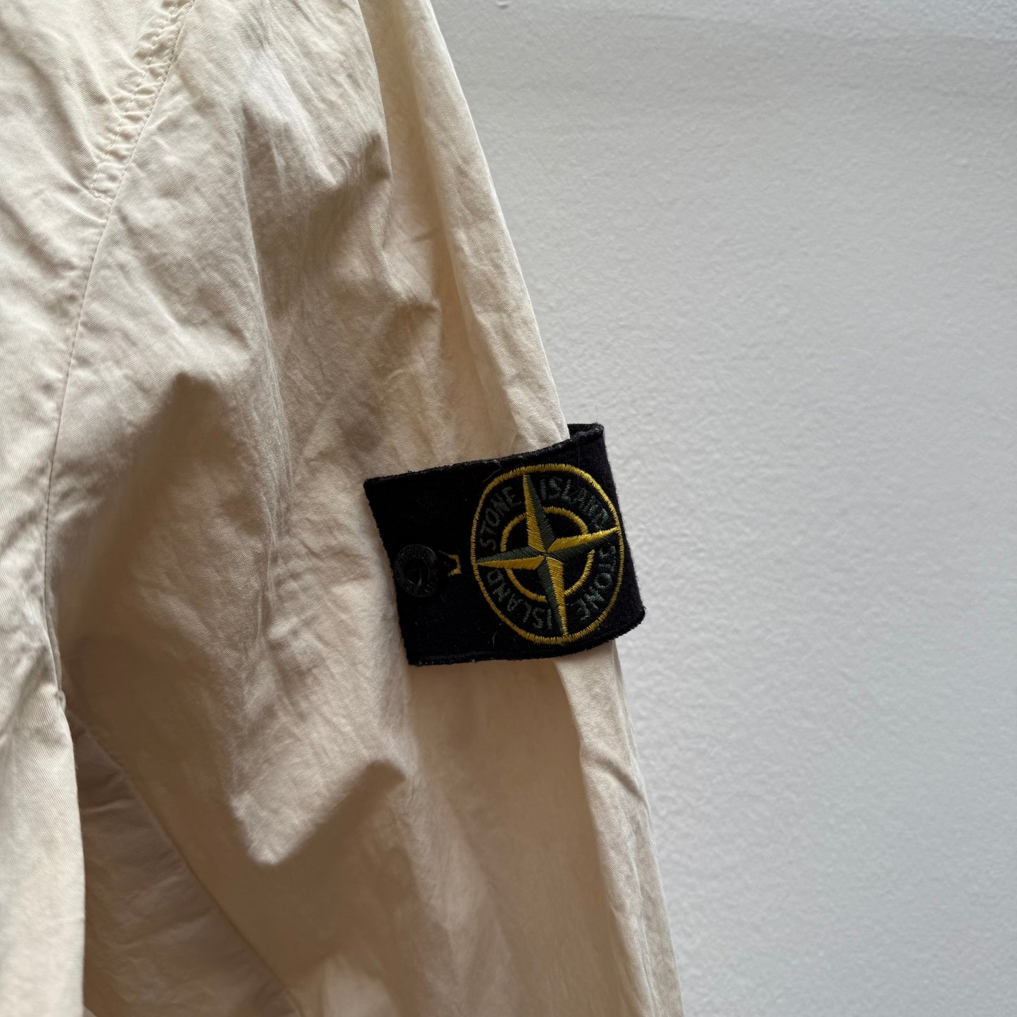 Stone Island Hooded Canvas Jacket (S) | Small, Beige