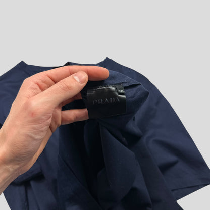 Prada 2016 Navy Blue Soft Cotton Pocket Logo T-shirt - L/XL | Default Title, Multicoloured