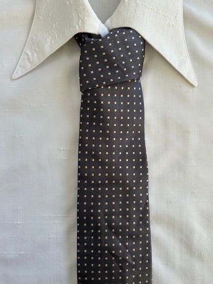 Vintage 1990s Pure Silk Patterned Tie - One Size
