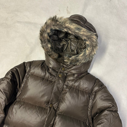 Takeo Kikuchi Puffer Jacket & Gilet With Fur Hood ( L )