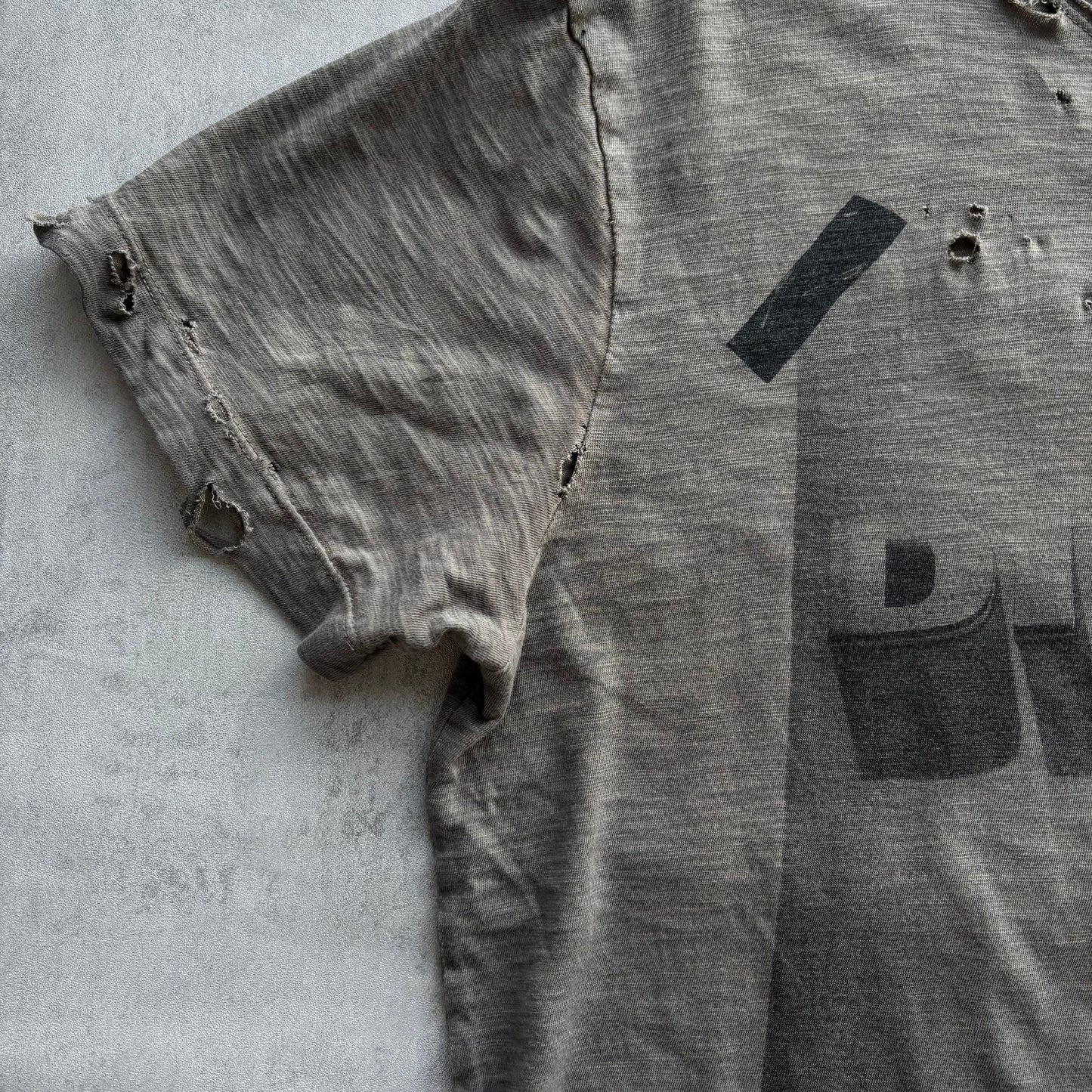 DIESEL DISTRESSED TOP | O/S, Red