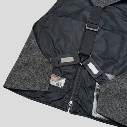Prada Sport AW99 Technical Wool Ninja Harness Vest - IT42 (S) | Grey