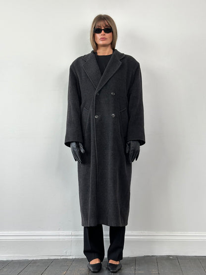 Marella Wool Cashmere Double Breasted Floor Length Coat - XL