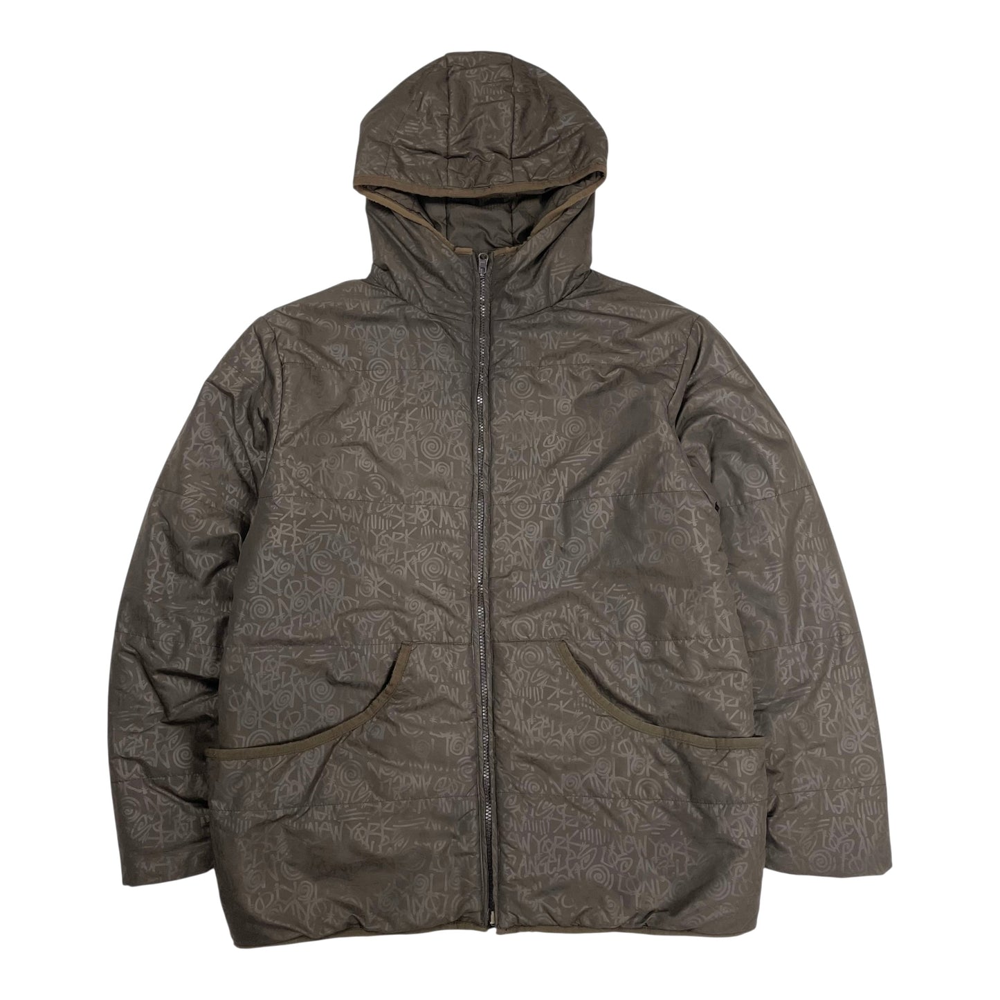 Vintage Stussy Puffer, Size Medium | O/S, Brown