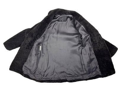 Alexander McQueen F/W 2012 Menswear shearling coat | Black, Black