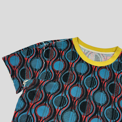 Prada Milano 2014 Sublimation Print Abstract T-shirt - S/M | Default Title, Yellow