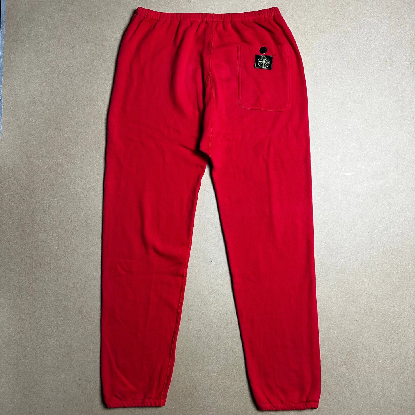 S/S 1986 Scarlet Red Square Patch Joggers