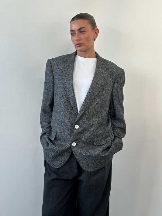 Christian Dior Monsieur 1990s Pure Silk Blazer - 44R/XL