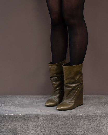 AF VANDEVORST WEDGES (EU 39) | Default Title, Olive