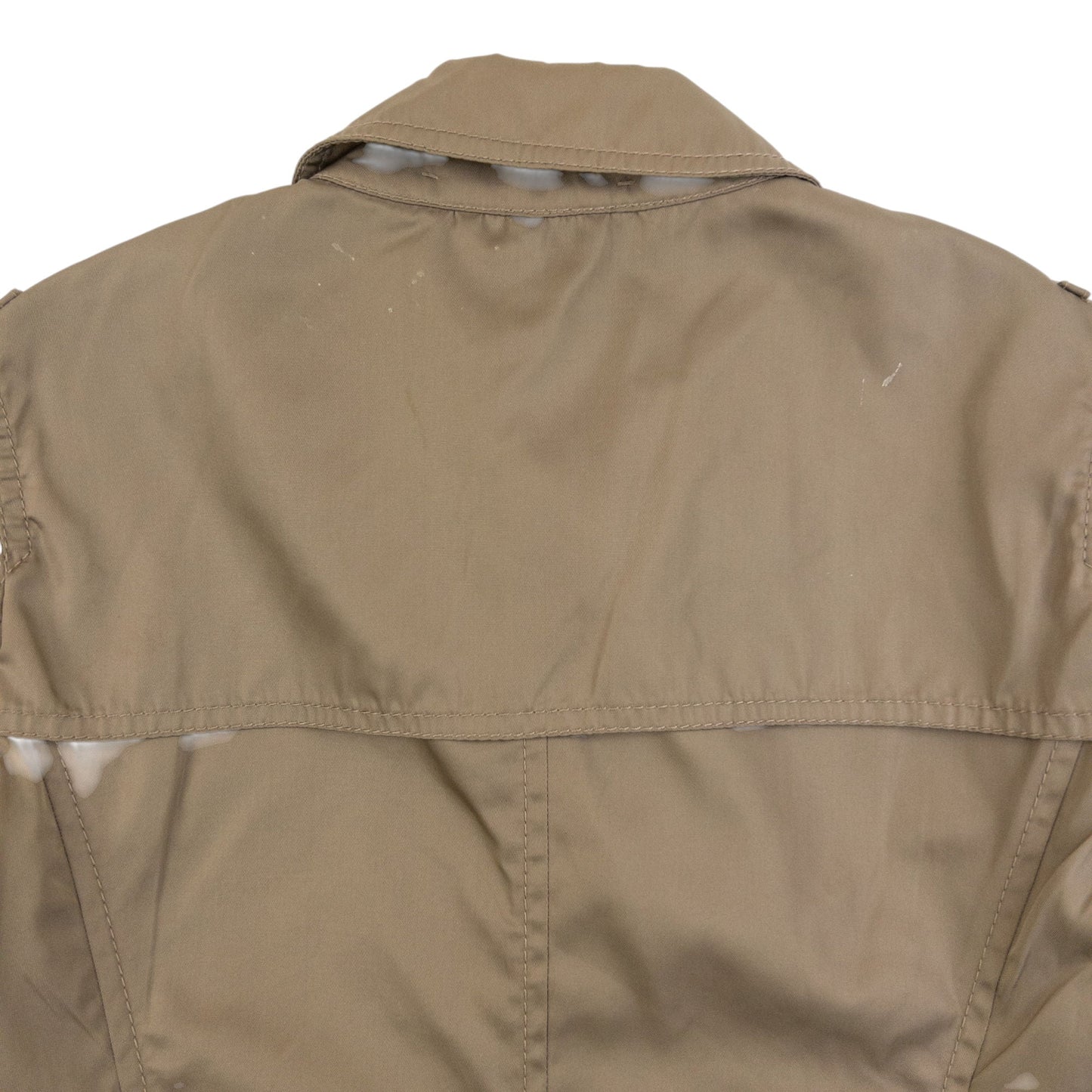 Vintage 2000s Prada Trench Jacket Womens Size S | Small, Beige