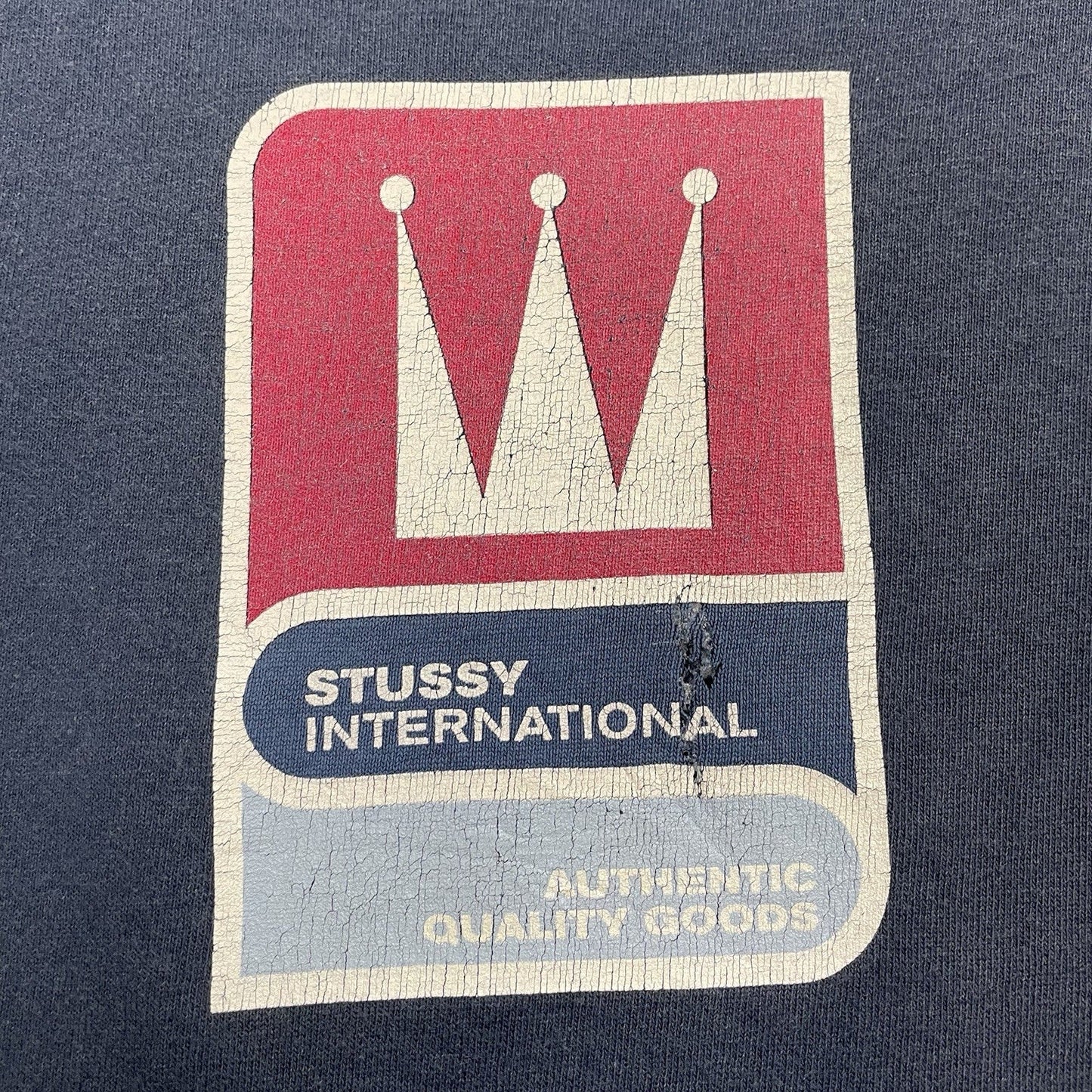 Vintage Stussy Crown T Shirt, Size Small Women's | Stussy, Navy