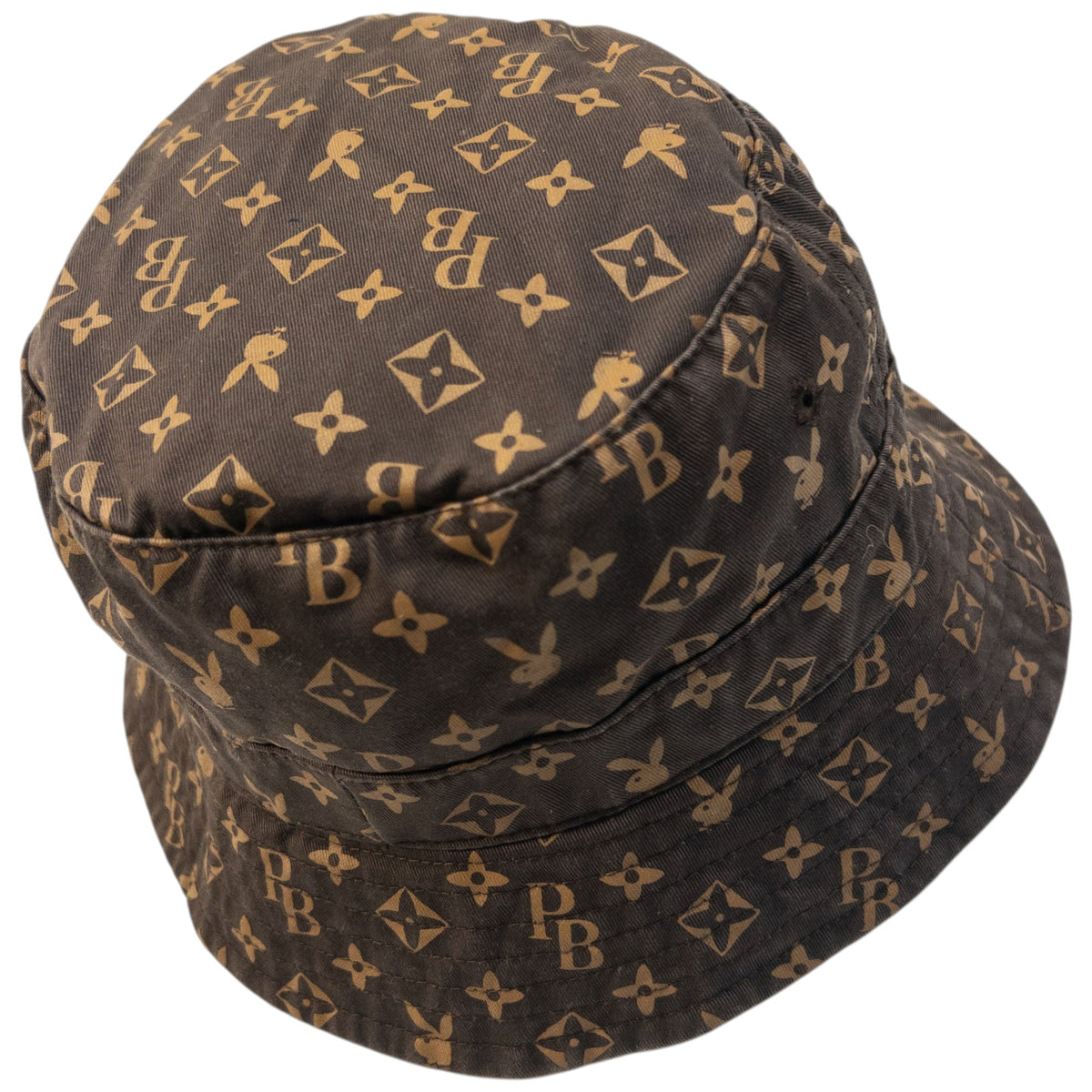 Vintage 2000s Playboy Monogram Bucket Hat | O/S, Brown