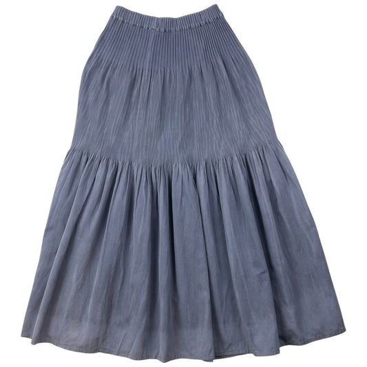 Vintage 90s Issey Miyake PERMANENTE Pleated Skirt Womens Size L | Large, Grey