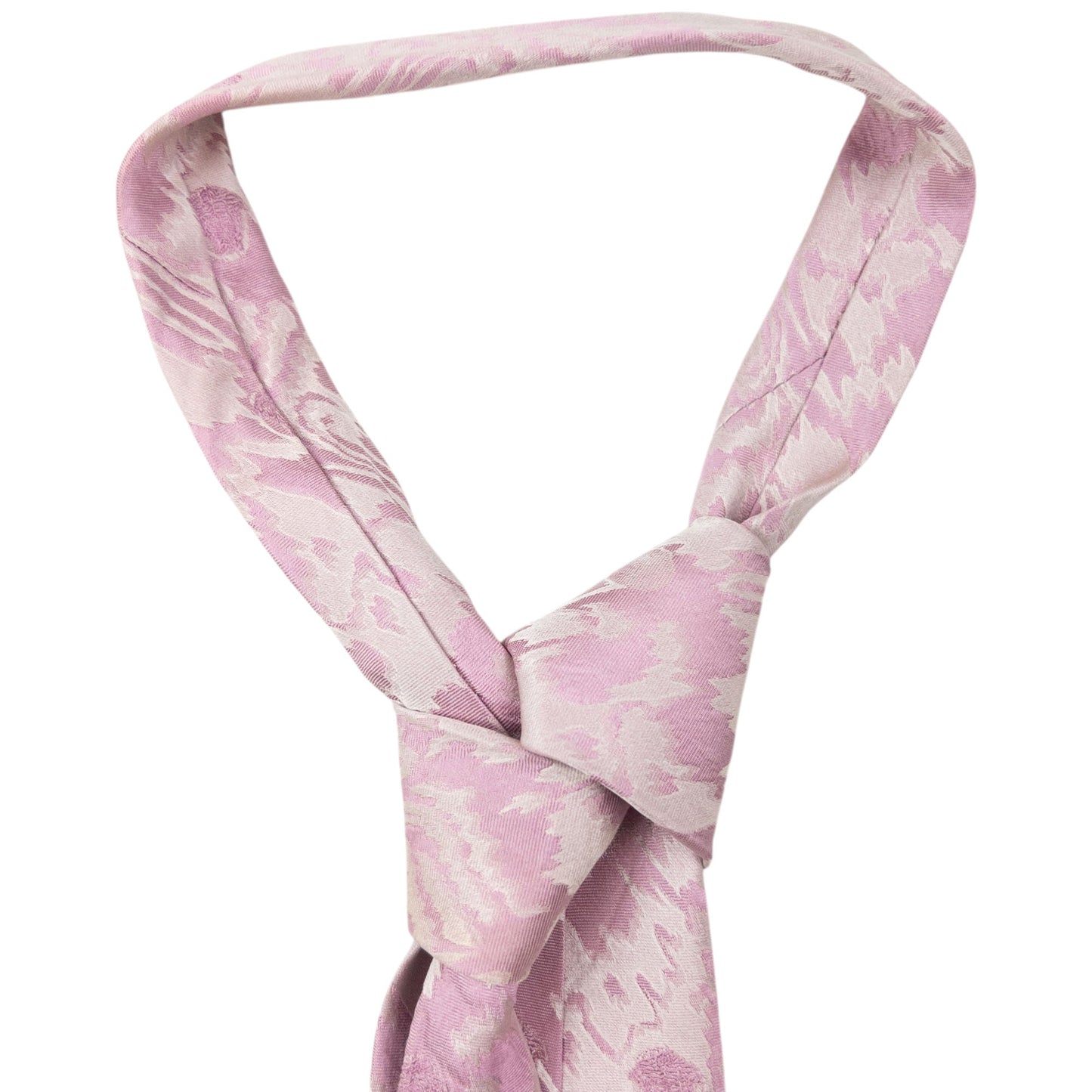 Vintage 90s Gianni Versace Pattern Silk Tie | O/S, Pink